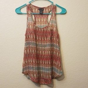 Wet Seal Sheer Tank Top With Pocket